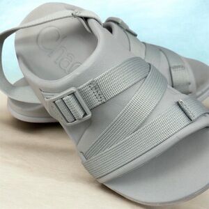 Chaco Aqua Gray Sport Sandals Women’s Size 7 Adjustable Comfort Outdoor Sandals